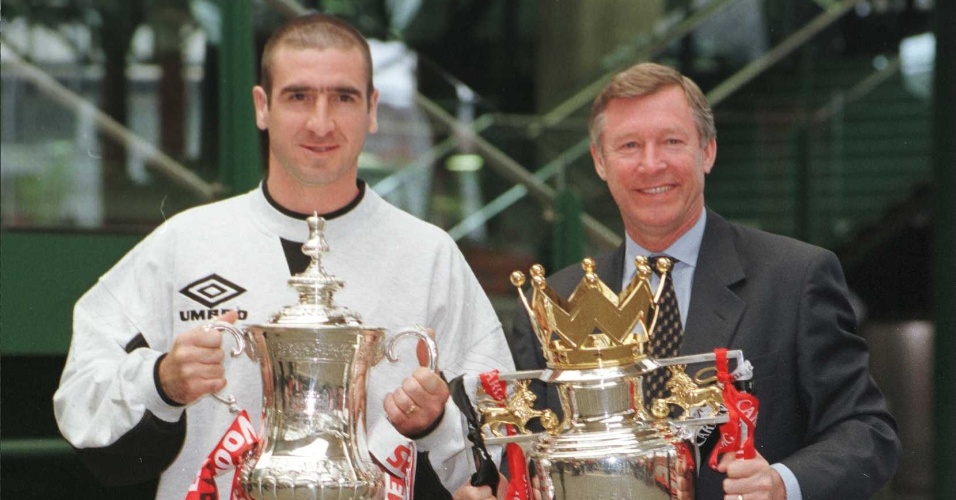 Eric Cantona não esconde admiração por Alex Ferguson, seu treinador no Manchester United