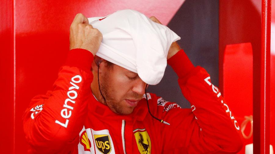 Sebastian Vettel enfrenta problema no treino do GP da Alemanha  - Kai Pfaffenbach/Reuters