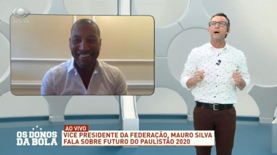 Mauro Silva, vice-presidente da FPF, no Os Donos da Bola - Reprodução/Bandeirantes