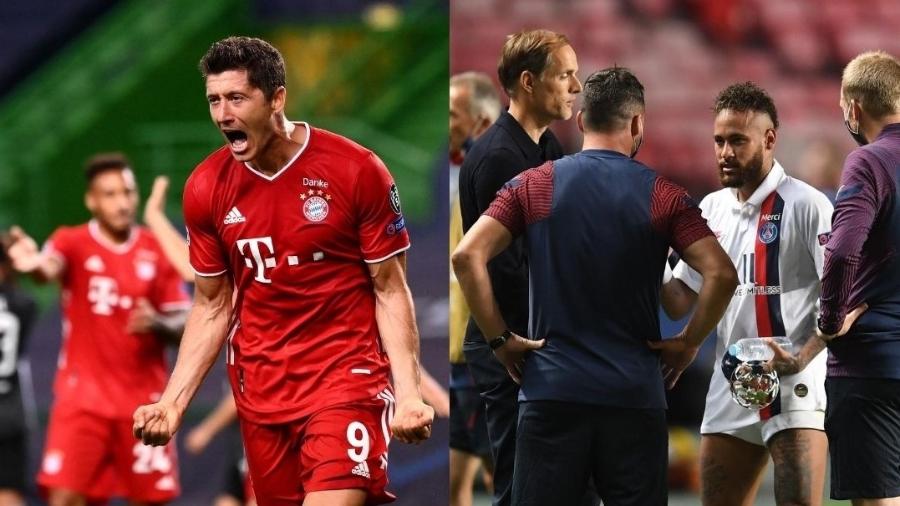 Lewandowski é a principal arma de um Bayern "estável"; PSG sofreu e muda mais - Arte/UOL