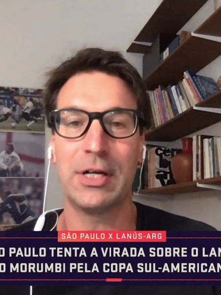 Arnaldo Ribeiro, comentarista do SporTV - Reprodução/SporTV