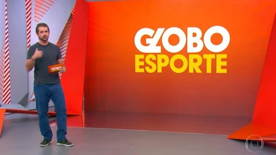 Felipe Andreoli se emociona com homenagem a Maradona - Reprodução/Globo