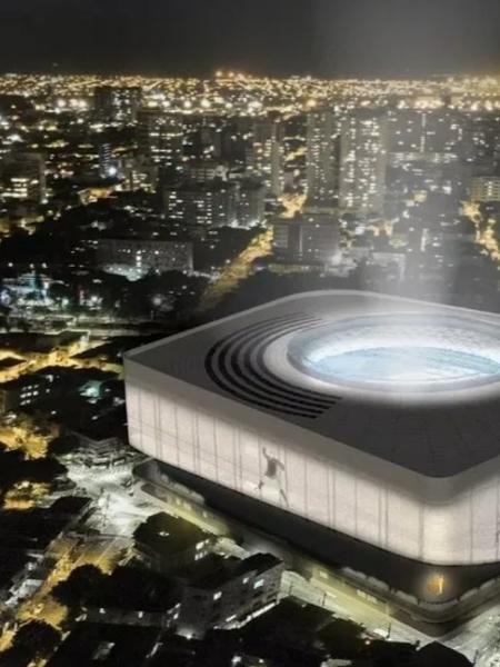 Projeto da arena do Santos em parceria com a WTorre - Divulgação