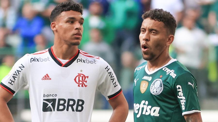 Flamengo e Palmeiras se enfrentaram na tarde de hoje pelo Campeonato Brasileiro - Marcello Zambrana/AGIF