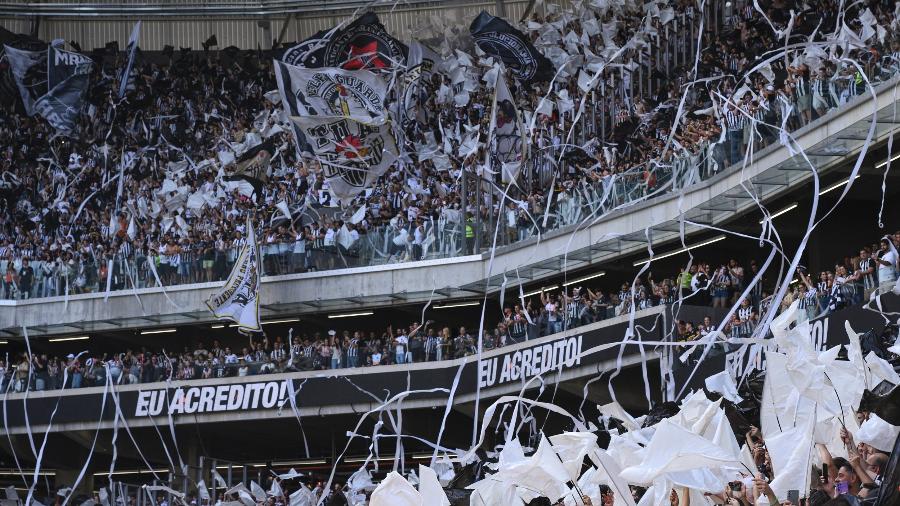 Torcida do Atlético-MG durante final contra o Flamengo na final da Copa do Brasil