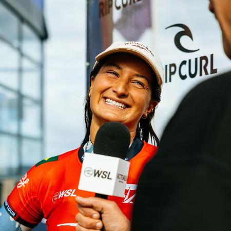 Luana Silva vive momento mágico em Bells Beach Luana Silva vive momento mágico em Bells Beach