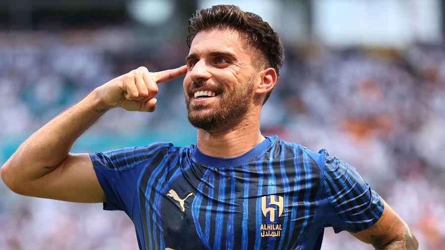 Rúben Neves comemora gol marcado pelo Al-Hilal contra o Real Madrid no Mundial