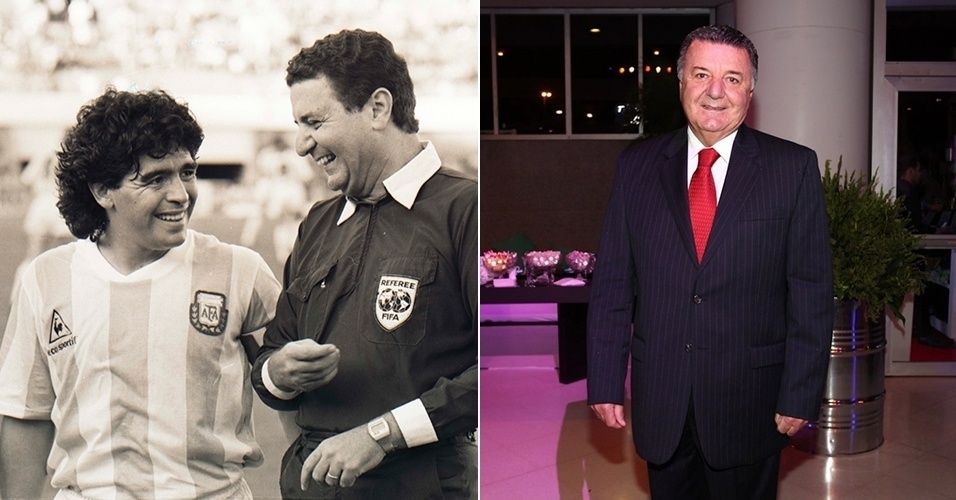 Arnaldo Cezar Coelho não mudou tanto desde seus tempos de árbitro - Arte/UOL