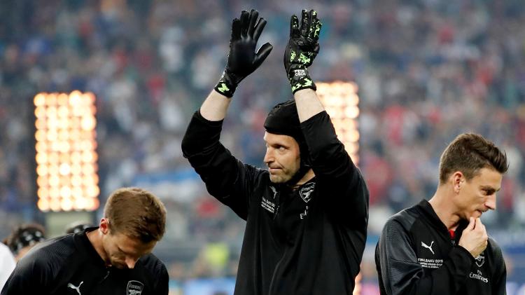 Petr Cech faz última partida da carreira na decisão entre Chelsea x Arsenal - Maxim Shemetov/Reuters - Maxim Shemetov/Reuters
