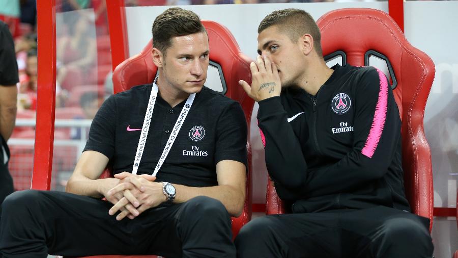 Julian Draxler e Marco Verratti seriam dois dos jogadores que andam abusando das noitadas no PSG - Lionel Ng/Getty Images