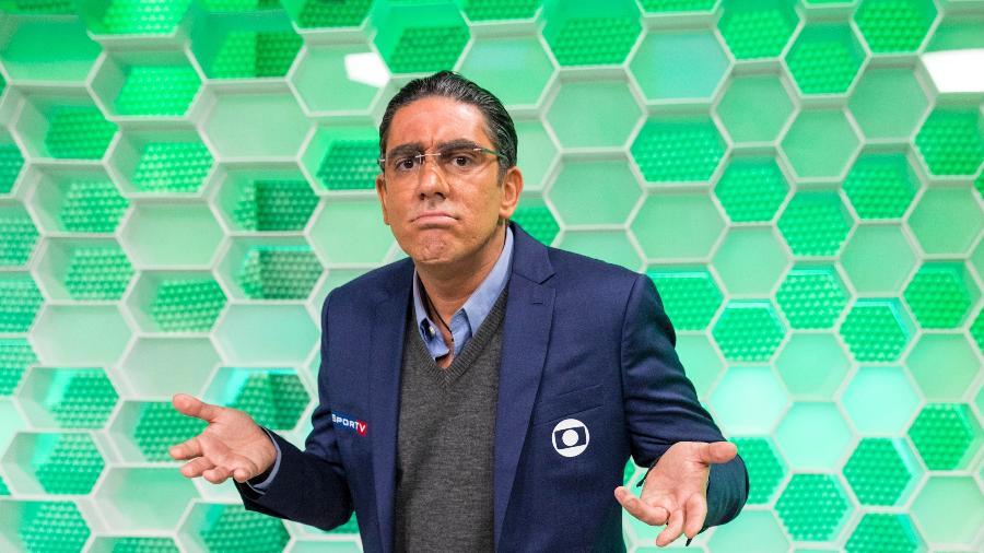Marcelo Adnet caracterizado como Galvão Bueno em quadro da TV Globo - Divulgação/TV Globo