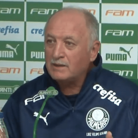Felipão dá entrevista coletiva no CT do Palmeiras - reprodução/TV Palmeiras
