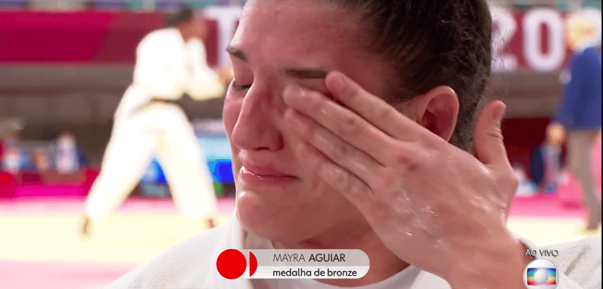 Mayra Aguiar se emociona após conquistar medalha de bronze nas Olimpíadas de Tóquio - Transmissão