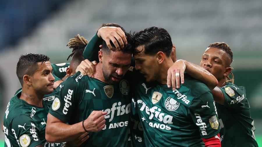 Luan e Gustavo Gómez, zagueiros do Palmeiras - Cesar Greco/Palmeiras