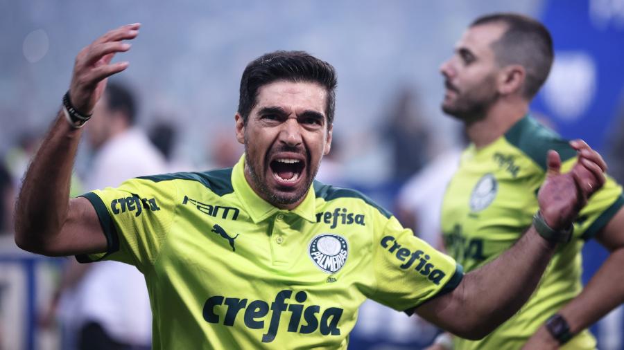 3.4.22 -  Abel Ferreira tecnico do Palmeiras durante partida contra o Sao Paulo - Ettore Chiereguini/AGIF