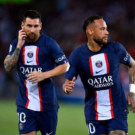 Neymar e Messi entram em campo hoje, contra o Lyon - Aurelien Meunier/Getty