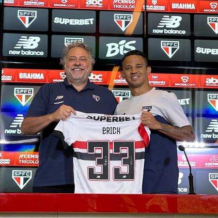 Erick é apresentado oficialmente como reforço do São Paulo