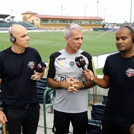 Fábio Mahseredjian, preparador físico do Flamengo, em entrevista à TV do clube