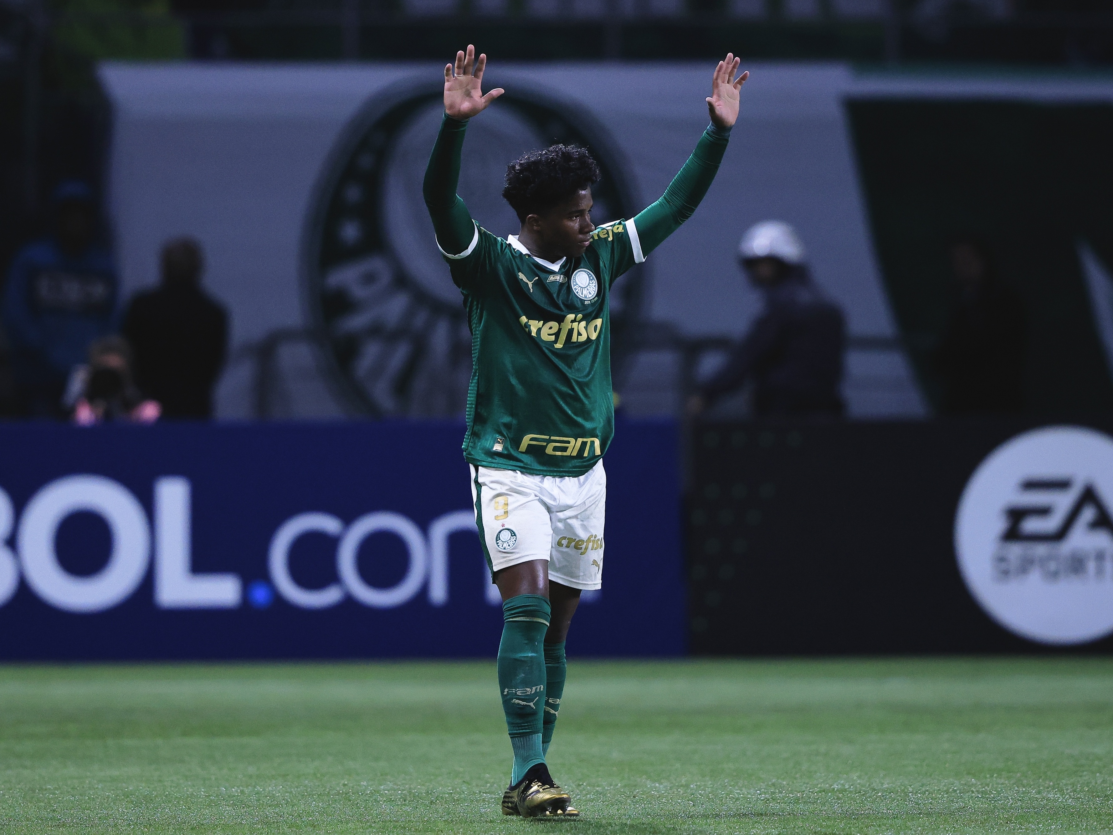 Endrick, Palmeiras (Foto: Ettore Chiereguini/Agif)