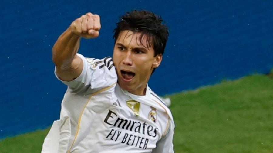 Gonzalo García comemora gol marcado pelo Real Madrid contra a Juventus no Mundial - Marco Bello/REUTERS