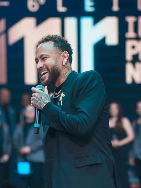 Neymar, em leilão do Instituto Neymar Jr