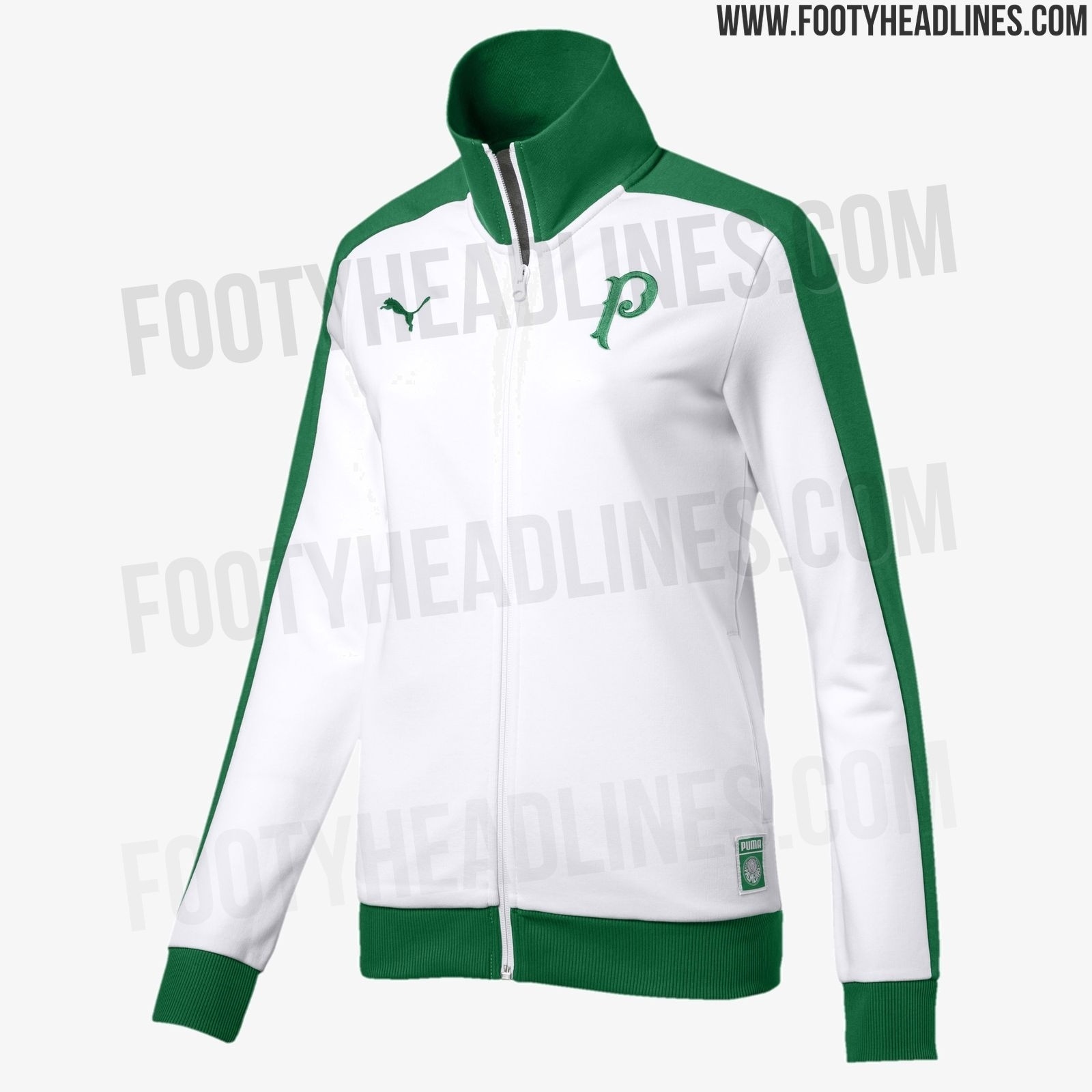 Novos agasalhos do Palmeiras feitos pela Puma - Reprodução/Footy Headlines