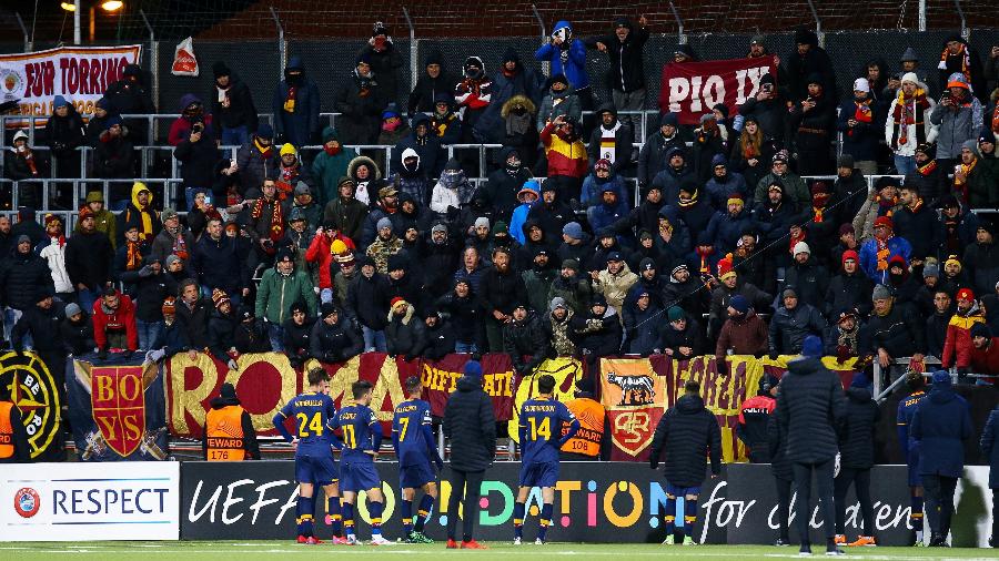 Torcedores da Roma se revoltaram após goleada sofrida contra o Bodo/Glimt - NTB via REUTERS