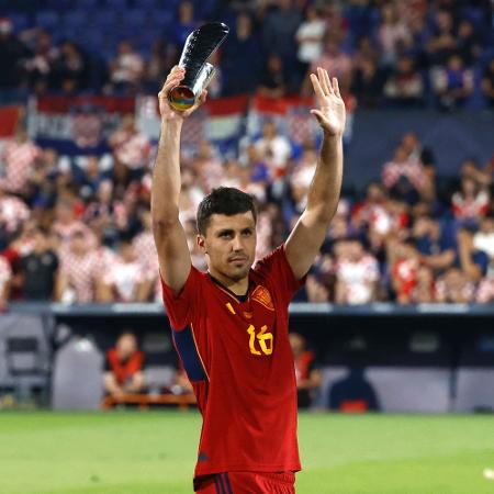 Rodri, da Espanha, foi eleito o melhor da final e de toda a edição da Liga das Nações 22/23