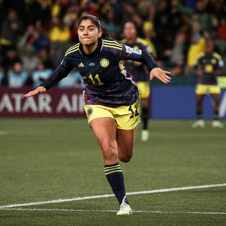 Catalina Usme vibra com o gol da Jamaica na Copa 2023