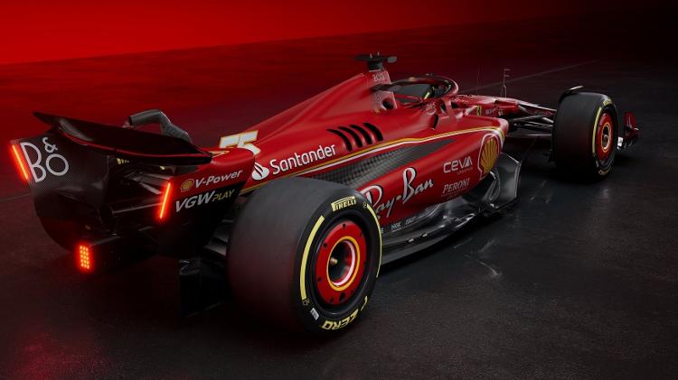 O SF-24, carro da Ferrari para a temporada 2024 da Fórmula 1