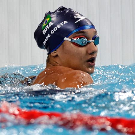 Maria Fernanda Costa, a Mafê, durante semifinal dos 200m livre nas Olimpíadas