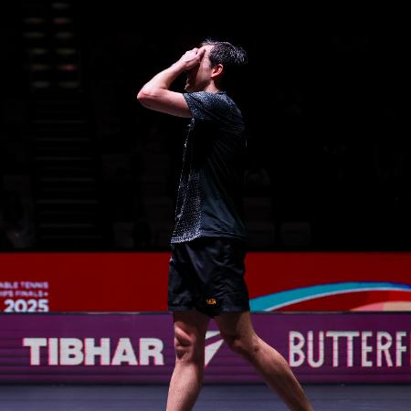 Hugo Calderano perdeu a decisão do Mundial em Doha, mas fez história Hugo Calderano perdeu a decisão do Mundial em Doha, mas fez história