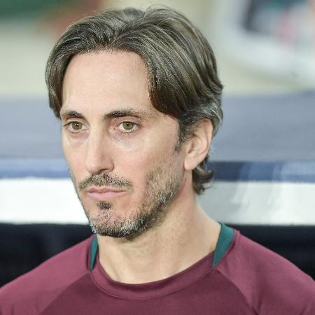 Luis Zubeldía, técnico do Fluminense, durante jogo contra o Atlético-MG Luis Zubeldía, técnico do Fluminense, durante jogo contra o Atlético-MG
