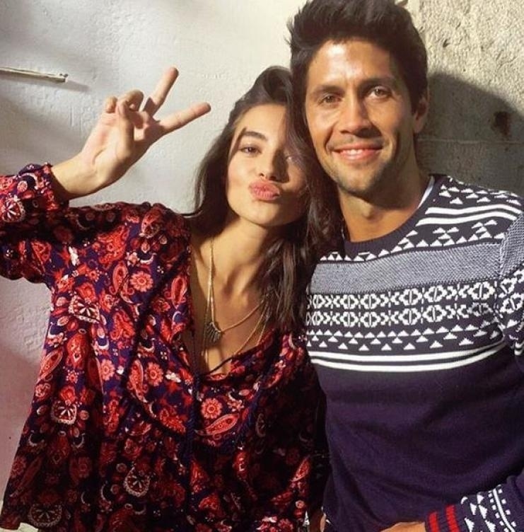 Verdasco mantém boa relação com a modelo Rocío Crusset, com quem dividiu o protagonismo em uma campanha publicitária - Reprodução