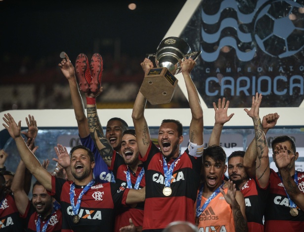O Flamengo comemorou a conquista da Taça Guanabara e luta também pela Taça Rio - Pedro Martins/AGIF