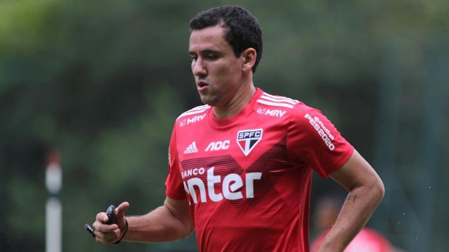 Pablo, atacante do São Paulo, vai para a segunda temporada no clube. Em 2019, fez sete gols apenas - Rubens Chiri/saopaulofc.net