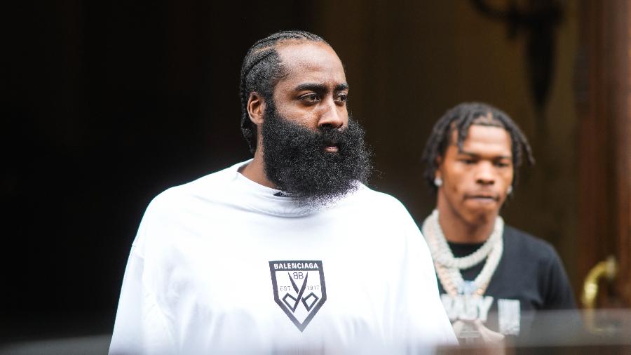 James Harden, durante evento em Paris, na França -  Edward Berthelot/Getty Images