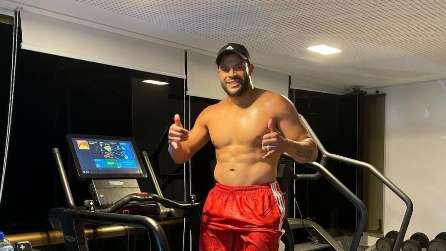 Hulk mostra treinos que faz antes de se reapresentar ao Atlético-MG - Arquivo pessoal/Instagram