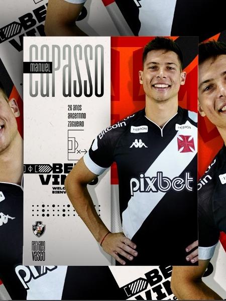 Vasco anuncia a contratação do zagueiro Manuel Capasso