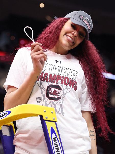 Kamilla Cardoso foi o destaque de South Carolina Gamecocks nas finais da NCAA de basquete