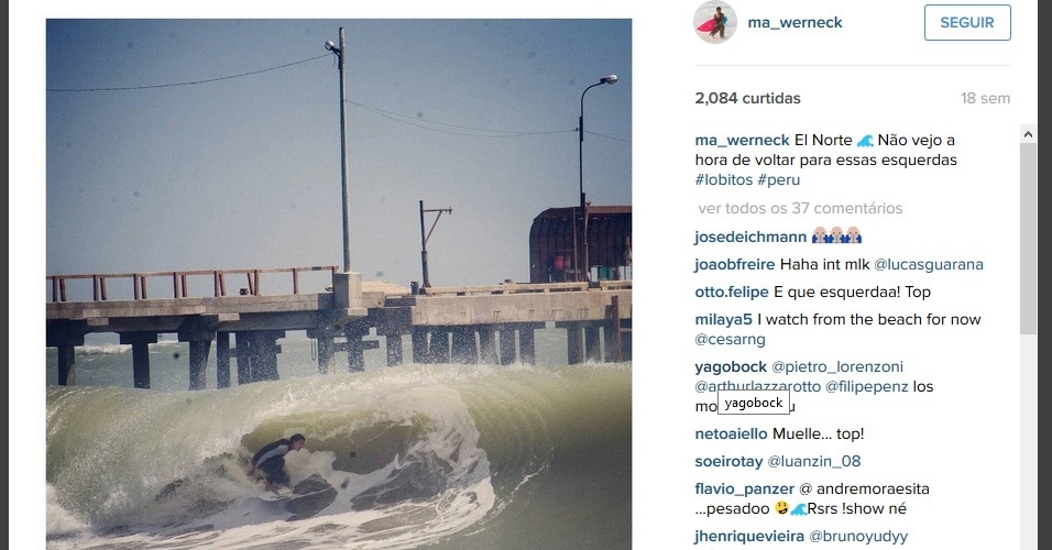 Marina Werneck é surfista profissional e madrinha de projeto social do Instituto Neymar Jr.