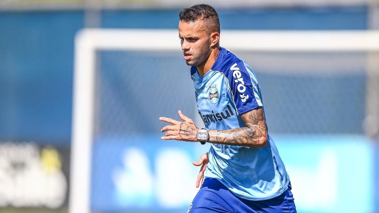 Luan em treino do Grêmio - Lucas Uebel/Grêmio FBPA - Lucas Uebel/Grêmio FBPA
