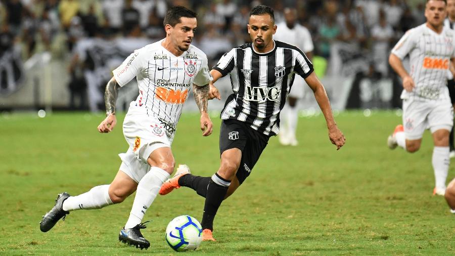 Ceará perdeu para o Corinthians e agora pode chegar à última rodada atrás do Cruzeiro - Kely Pereira/AGIF