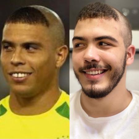 Ronald, filho de Ronaldo, imita corte de cabelo do pai na Copa de 2002 - Reprodução/Instagram