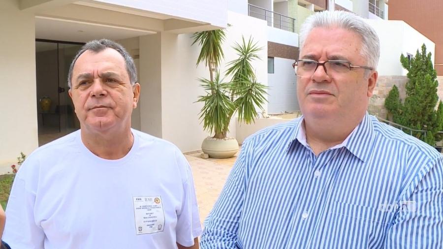 Manoel Serapião e Sérgio Corrêa, que foram membros do setor de arbitragem da CBF - Reprodução