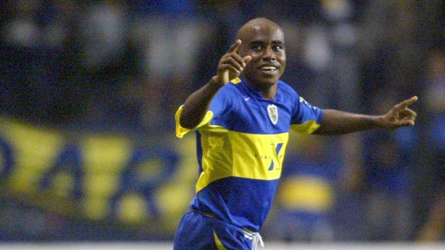 Baiano, lateral brasileiro que defendeu o Boca Juniors em 2005 - Ali Burafi/AFP