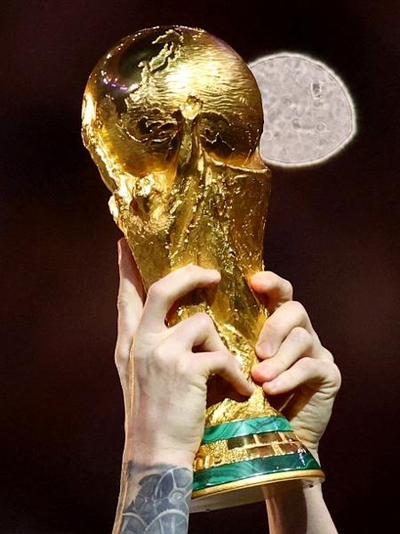 Qatar 2022 Novo Troféu Copa do Mundo de Futebol Prêmio Campeão de Futebol  de Ouro Torcedor 36 cm