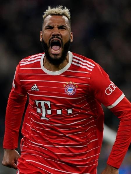 Choupo-Moting comemora o primeiro gol do Bayern de Munique contra o PSG - Danilo Di Giovanni/Getty Images