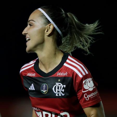 Giovanna Crivelari comemora gol do Flamengo contra o Atlético-MG - Staff Images Woman / CBF