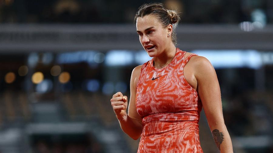 Aryna Sabalenka na terceira rodada de Roland Garros 2024